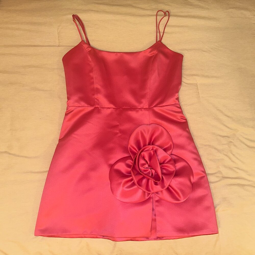 Delfi Collective Sleeveless 3D Floral Mini Dress